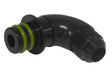 Proflow Fitting Transmission Adaptor For Ford ZF to AN Hose End, 90 Degree, Black AN8 - PFE674-08-90 PFE674-08-90