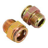 Proflow Transmission Cooler Fitting Adaptor, Suit VE/VF Radiator Ports, 5/8"-18 Male Inverted Flare To 3/8" Quick Connect, Steel, Pair - PFE674-2021 PFE674-2021