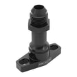 Proflow Adapter, Turbo Oil Drain, 70mm Long, 38-44mm GT Aluminium Adaptor, -08AN Female, Black - PFE675BK-L PFE675BK-L