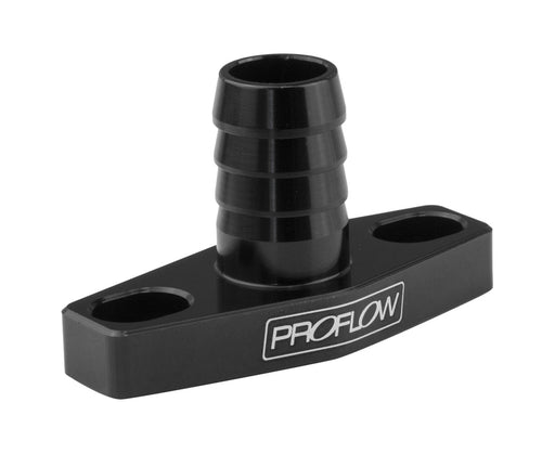 Proflow Adapter, Turbo Oil Drain, 38-44mm Gt Aluminium Adaptor 5/8in. Barb Black - PFE677BK PFE677BK