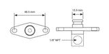 Proflow Fuel Rail Adaptor Fitting Aluminium For Mitsubishi Evo 10 - PFE687