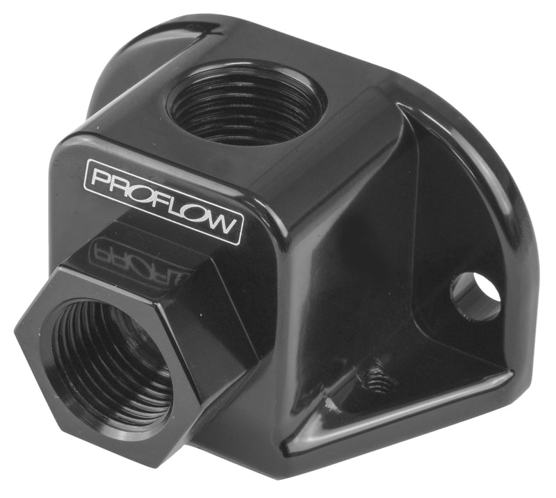 Proflow Adapter, Aluminium GM Idle Air Control LS Chev For Holden, Black - PFE689BK PFE689BK