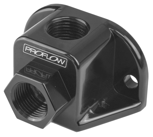 Proflow Adapter, Aluminium GM Idle Air Control LS Chev For Holden, Black - PFE689BK PFE689BK