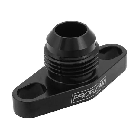 Proflow Adapter, Turbo Oil Drain, 38-44mm GT Aluminium Adaptor -08AN Male, Black - PFE692BK PFE692BK