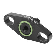 Proflow Turbo Oil Feed Adaptor, 38-44mm Bolt Centre, AN4 Male, Aluminium, Black - PFE694BK