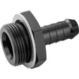Proflow Fitting Inlet Fuel Adaptor Male Holley Fuel Bowl 7/8"-20 To 1/2in. Male Barb, Black - PFE700-02BK PFE700-02BK