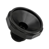 Proflow Fitting Power Valve Plug 26-36, Suit Holley Carb, Billet, Black Anodised, with Washer, Each - PFE700-05BK