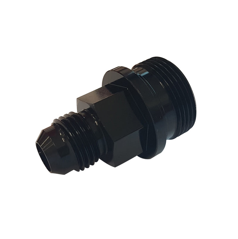 Proflow Fitting Inlet Fuel Adaptor Male Holley Fuel Bowl 7/8"-20 Short To -06AN, Black - PFE700-06BK PFE700-06BK
