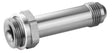 Proflow Fitting Inlet Fuel Adaptor Male Holley Fuel Bowl 7/8 x 20 To -08AN Male 3in, Silver - PFE700-08LS PFE700-08LS