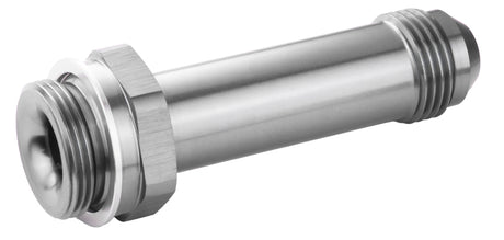 Proflow Fitting Inlet Fuel Adaptor Male Holley Fuel Bowl 7/8 x 20 To -08AN Male 3in, Silver - PFE700-08LS PFE700-08LS