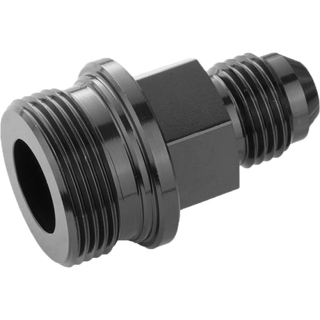 Proflow Fitting Inlet Fuel Adaptor Male Feed Demon 9/16 x 24 Short -06AN, Black - PFE701-06BK PFE701-06BK