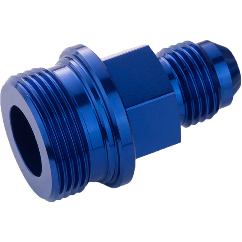 Proflow Fitting Inlet Fuel Adaptor Male Feed Demon Demon 9/16 x 24 Short -06AN, Blue - PFE701-06 PFE701-06