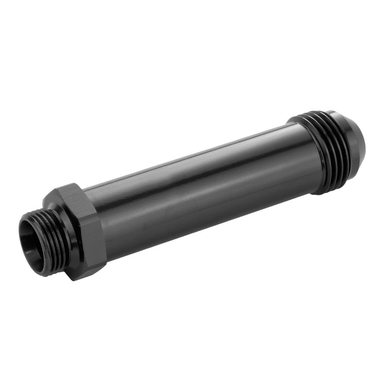 Proflow Fitting Inlet Fuel Adaptor Male Feed Demon 9/16 x 24 To -08AN Male 2in, Black - PFE701-08LBK PFE701-08LBK