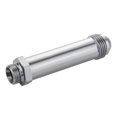Proflow Fitting Inlet Fuel Adaptor Male Feed Demon 9/16 x 24 To -08AN Male 2in, Silver - PFE701-08LS PFE701-08LS