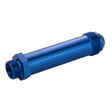 Proflow Fitting Inlet Fuel Adaptor Male Feed Demon 9/16 x 24 To -08AN Male 2in, Blue - PFE701-08L PFE701-08L
