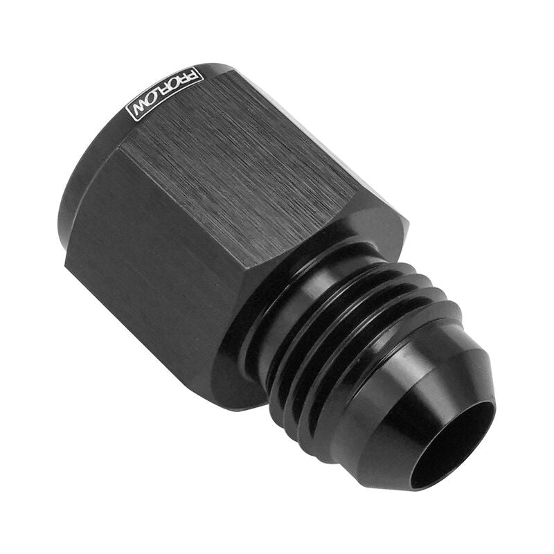 Proflow Fitting, Straight Adaptor Female 5/8''-18 Female Flare To -06AN, Suits Ford XA XB XC Power Steering Pump, Black - PFE704-06BK-FD