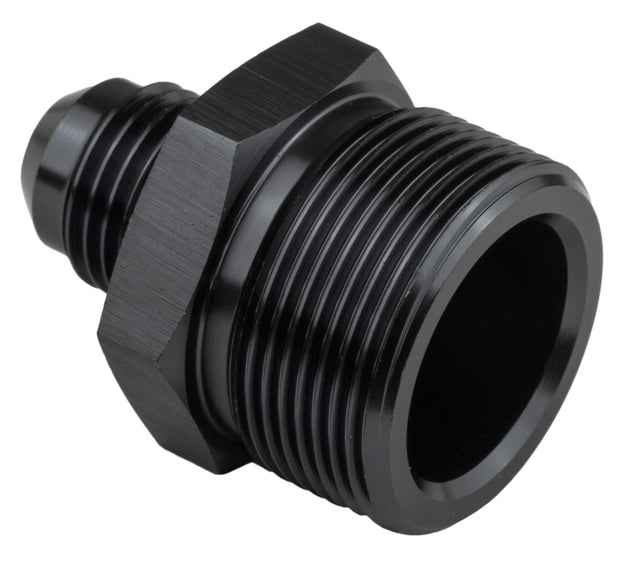 Proflow Fitting, Inlet Fuel Straight Adaptor Quadrajet Male -06AN To 1in. x 20, Black - PFE708-06BK PFE708-06BK