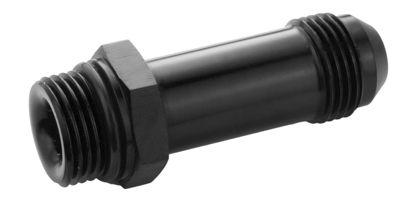 Proflow Quick Release Fuel Fitting Holley Inlet Feed -08AN Male To -08AN Male 2in, Black - PFE709-08BK PFE709-08BK