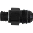 Proflow Fitting Adaptor Ford / GM Transmission 1/4in. Npsm Straight To -08AN, Black - PFE710-08 PFE710-08