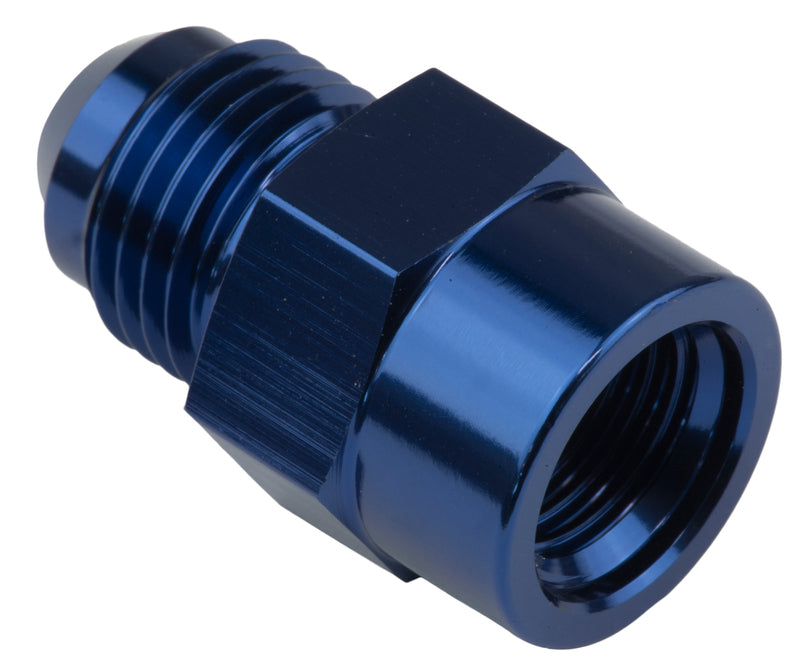 Proflow Fitting, Adaptor Metric M18 x 1.5 Female To Male -08AN, Blue - PFE711-M18-08 PFE711-M18-08