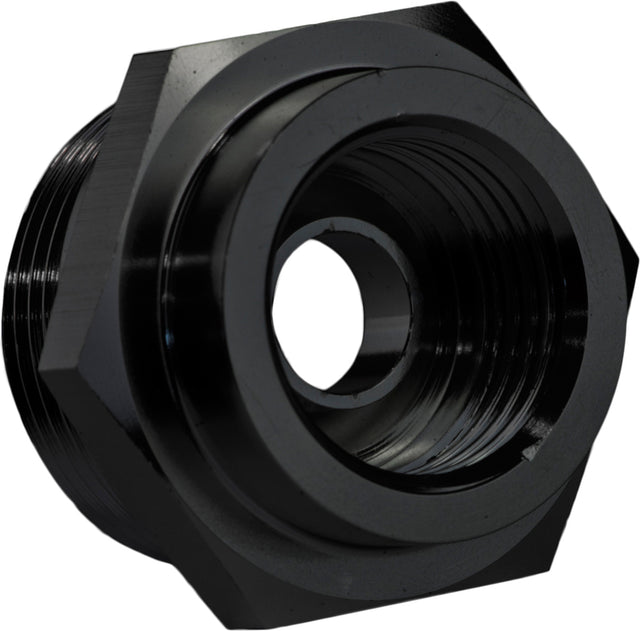 Proflow Fitting, Fuel Adaptor Holley 7/8-20AN To 5/8-18 Convex Seat, Black, 2Pc - PFE712BK PFE712BK