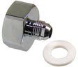 Proflow Nitrous Bottle Nut, Aluminium, Black Anodised, 1 in. Female to -6 AN Male, Each - PFE759-06 PFE759-06