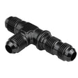 Proflow Fitting, Adaptor -16AN Flare Bulkhead Run Tee, Black - PFE804-16BK PFE804-16BK