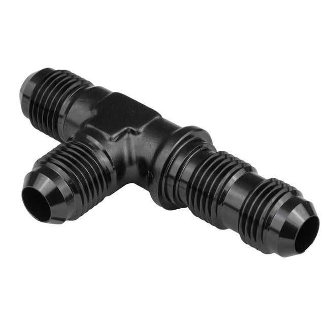 Proflow Fitting, Adaptor -16AN Flare Bulkhead Run Tee, Black - PFE804-16BK PFE804-16BK