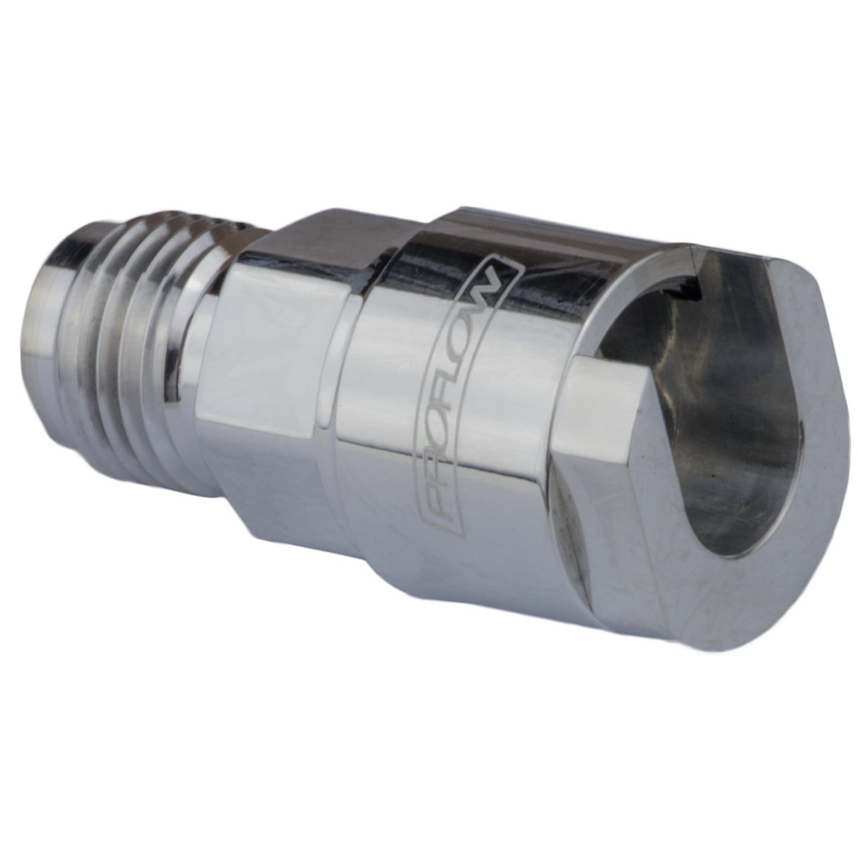 Proflow Billet Quick Connect 3/8in. To -06AN Male, Polished - PFE805-06P PFE805-06P