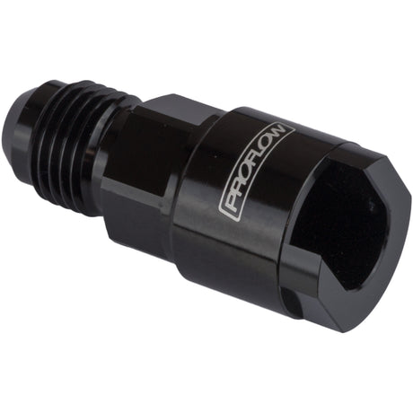 Proflow Billet Quick Connect 3/8in. To -08AN Male, Black - PFE805-08BK PFE805-08BK