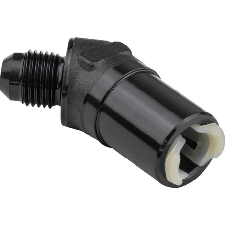 Proflow 3/8in. Female Fitting Quick Connect 45 Degree To -06AN Male, Black - PFE811-02BK PFE811-02BK