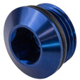 Proflow AN Port Plug, Low Profile Allen Key -08AN, Blue - PFE814-08 PFE814-08