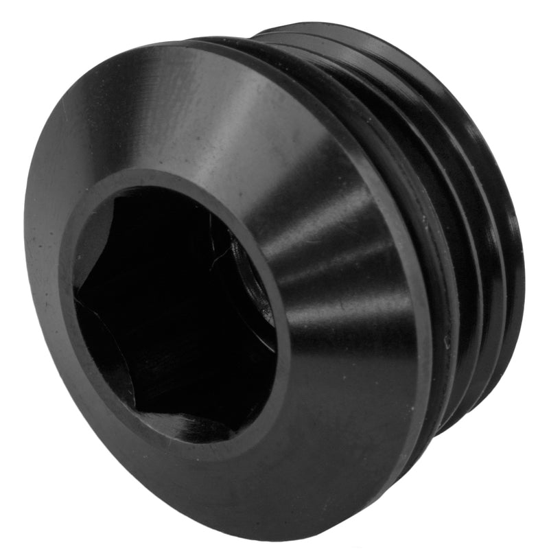 Proflow AN Port Plug, Low Profile Allen Key -20AN, Black - PFE814-20BK PFE814-20BK