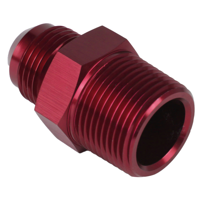 Proflow Adaptor Male -03AN To 1/4in. NPT Straight, Red - PFE816-03-04R PFE816-03-04R