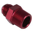 Proflow Adaptor Male -04AN To 1/8in. NPT Straight, Red - PFE816-04R PFE816-04R