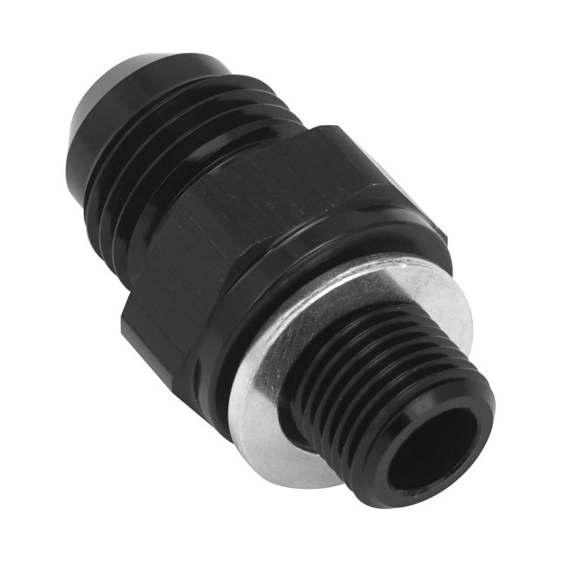 Proflow Fitting Adaptor, Some Ford C4/C10 Transmission 1/8'' NPSM Straight To -06AN, Black, Each - PFE816-06-02-NPS