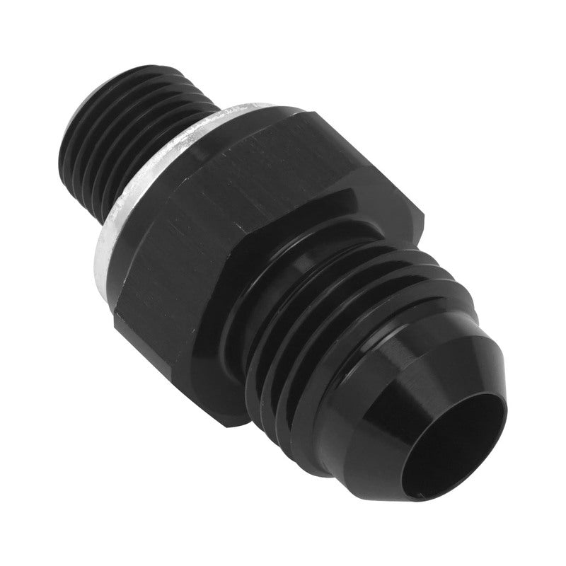 Proflow Fitting Adaptor, Some Ford C4/C10 Transmission 1/8'' NPSM Straight To -06AN, Black, Each - PFE816-06-02-NPS PFE816-06-02-NPS