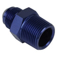 Proflow Adaptor Male -06AN To 1/2in. NPT Straight, Blue - PFE816-06-08 PFE816-06-08