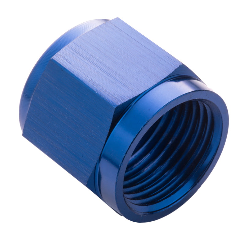 Proflow Aluminium Tube Nut AN3 For 3/16in. Tube, Blue - PFE818-03B PFE818-03B