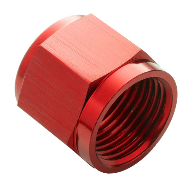 Proflow Aluminium Tube Nut AN3 For 3/16in. Tube, Red - PFE818-03R PFE818-03R
