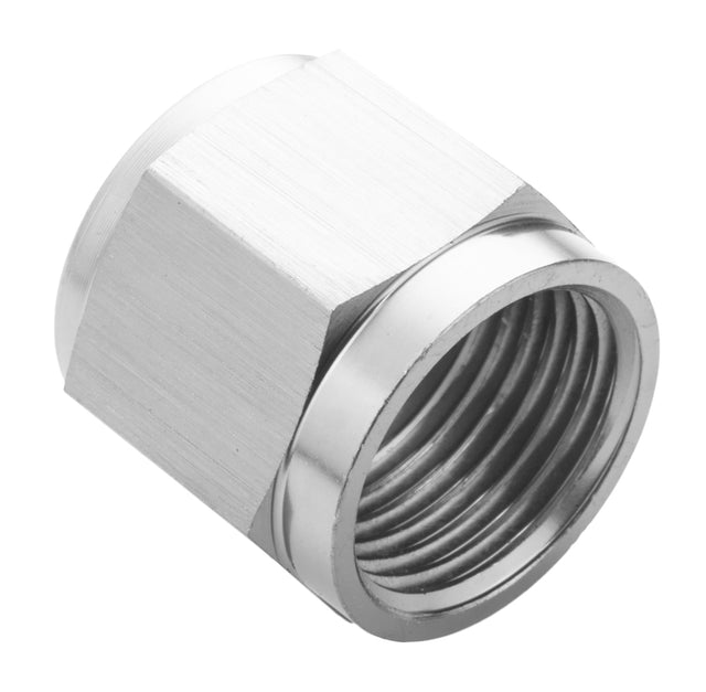 Proflow Aluminium Tube Nut AN4 For 1/4in. Tube, Silver - PFE818-04S PFE818-04S