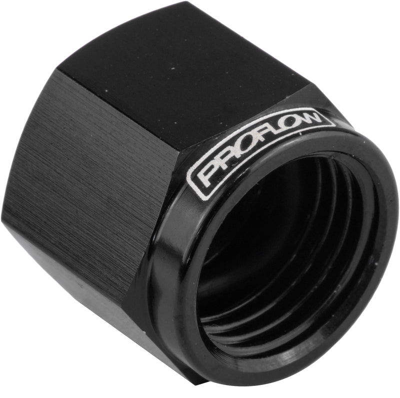 Proflow Fitting Aluminium AN Flare Cap -08AN, Black - PFE820-08BK PFE820-08BK