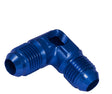 Proflow Flare Union -06AN 90 Degree Union w/1/8in. NPT Port, Blue - PFE821-06G PFE821-06G