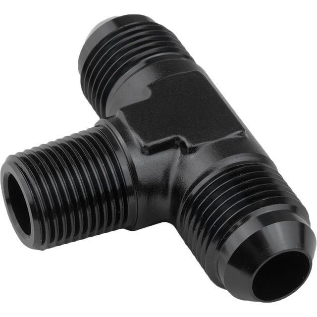 Proflow Flare Flare Union Adaptor-04AN To 1/8in. NPT On Side, Black - PFE825-04BK PFE825-04BK