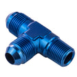 Proflow Flare Flare Union Adaptor -04AN To 1/8in. NPT On Run, Blue - PFE826-04 PFE826-04