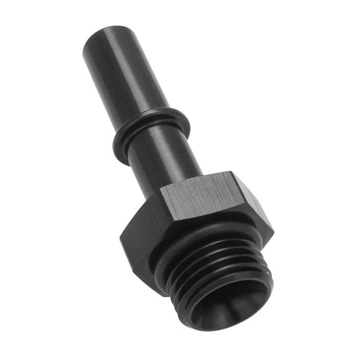 Proflow 3/8'' Fitting Male Quick Connect To -06AN O-Ring Male, Black - PFE831-02BK