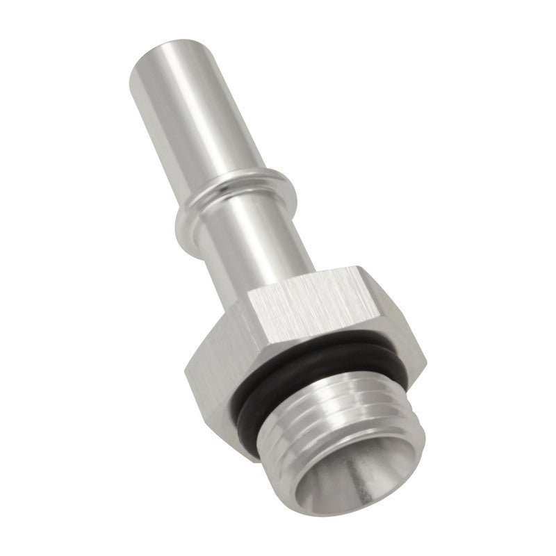 Proflow 3/8'' Fitting Male Quick Connect To -08AN O-Ring Male, Silver - PFE831-03 PFE831-03