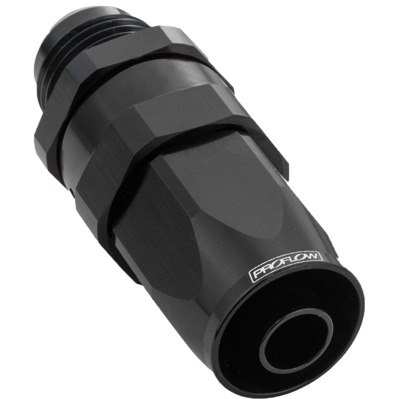 Proflow Male Hose End -06AN To -06AN Hose End Straight, Black - PFE840-06BK PFE840-06BK