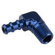 Proflow 90 Degree 5/16in. Barb Male Fitting To 1/8in. NPT, Blue - PFE842-05 PFE842-05