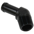 Proflow 45 Degree 3/4in. Barb Male Fitting To 3/4in. NPT, Black - PFE845-12BK PFE845-12BK